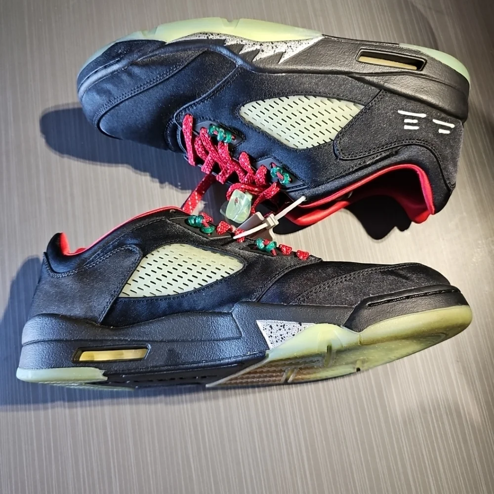 Size 10 - Jordan 5 Low x Clot Anthracite‎ 2022 Great PreOwned Condition